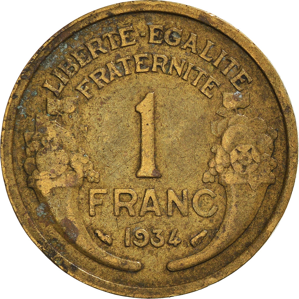 Moneta, Francja, Franc, 1934