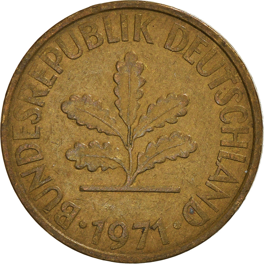Moneta, Niemcy - RFN, 10 Pfennig, 1971