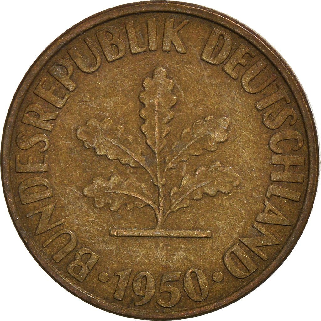 Moneta, Niemcy - RFN, 10 Pfennig, 1950