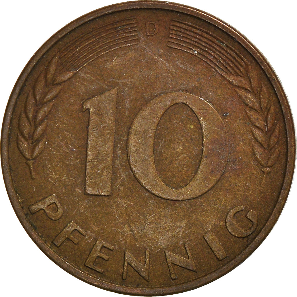 Moneta, Niemcy - RFN, 10 Pfennig, 1950