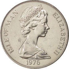 ISLE OF MAN, Crown, 1976, Pobjoy Mint, KM #37, MS(60-62), Copper-Nickel, 38.5,..