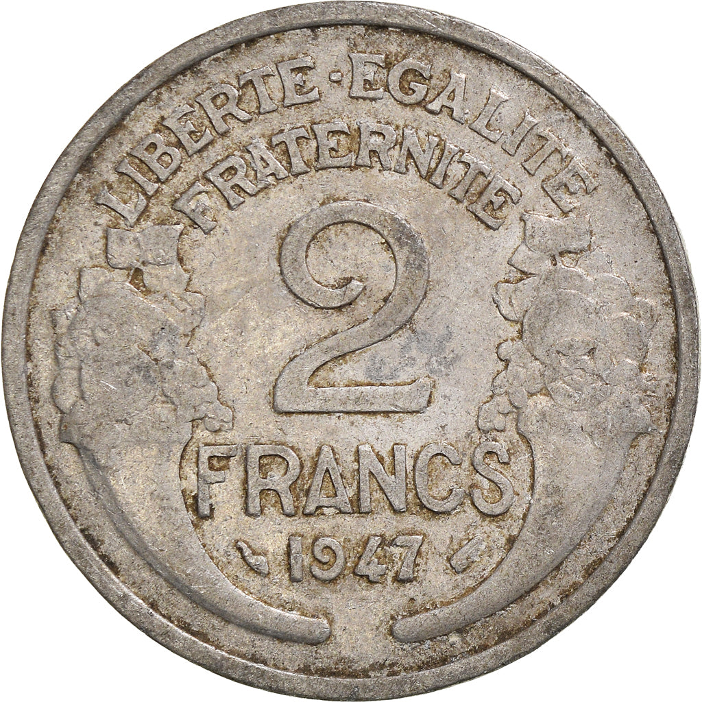 Moneta, Francia, 2 Francs, 1947