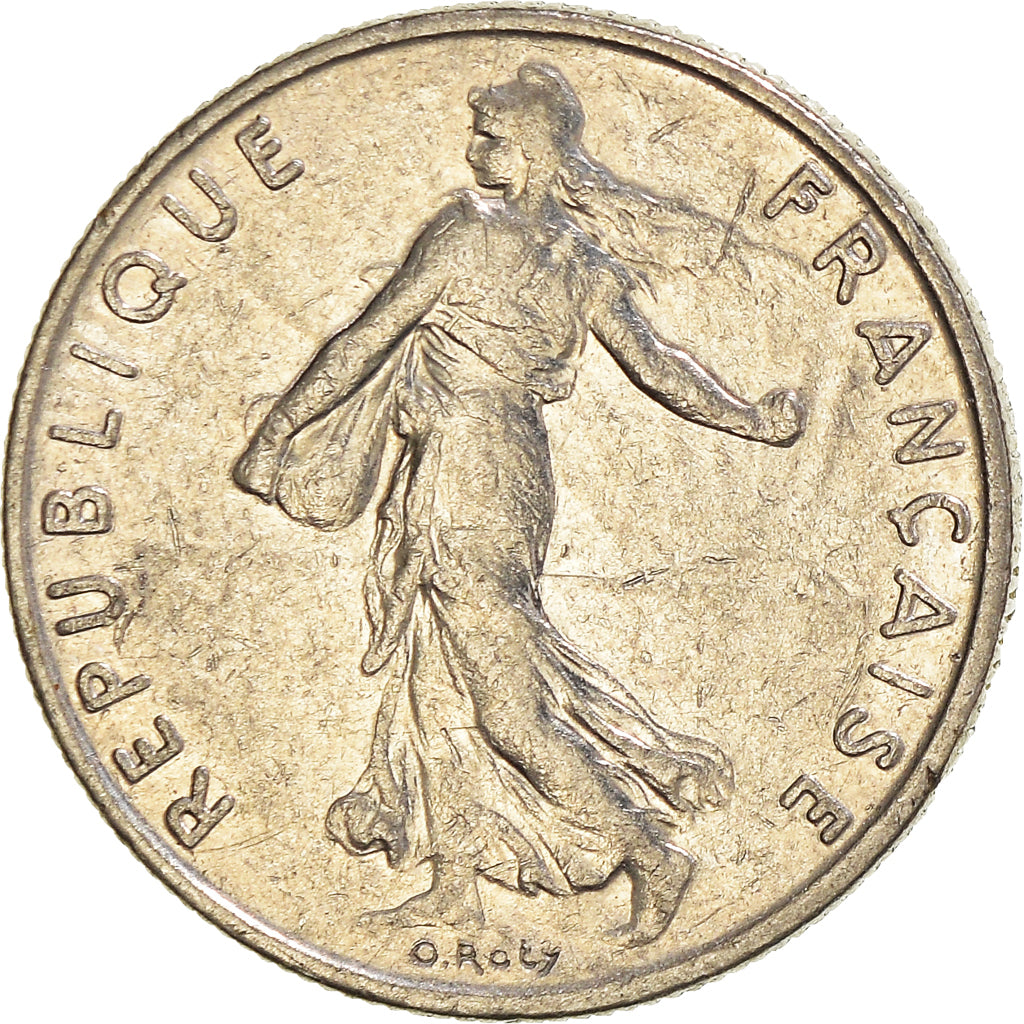 Münze, Frankreich, 1/2 Franc, 1987