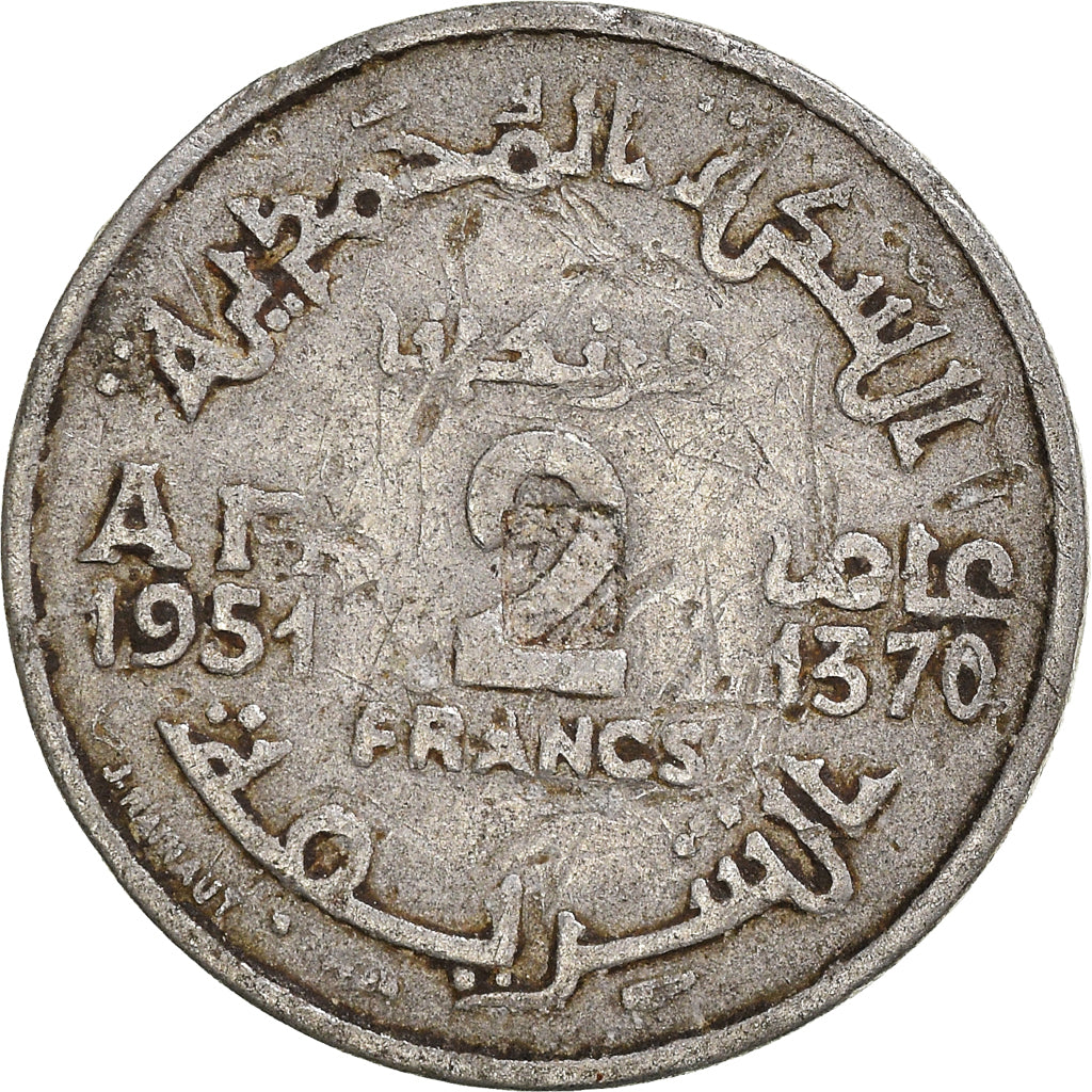 Moneta, Marocco, 2 Francs
