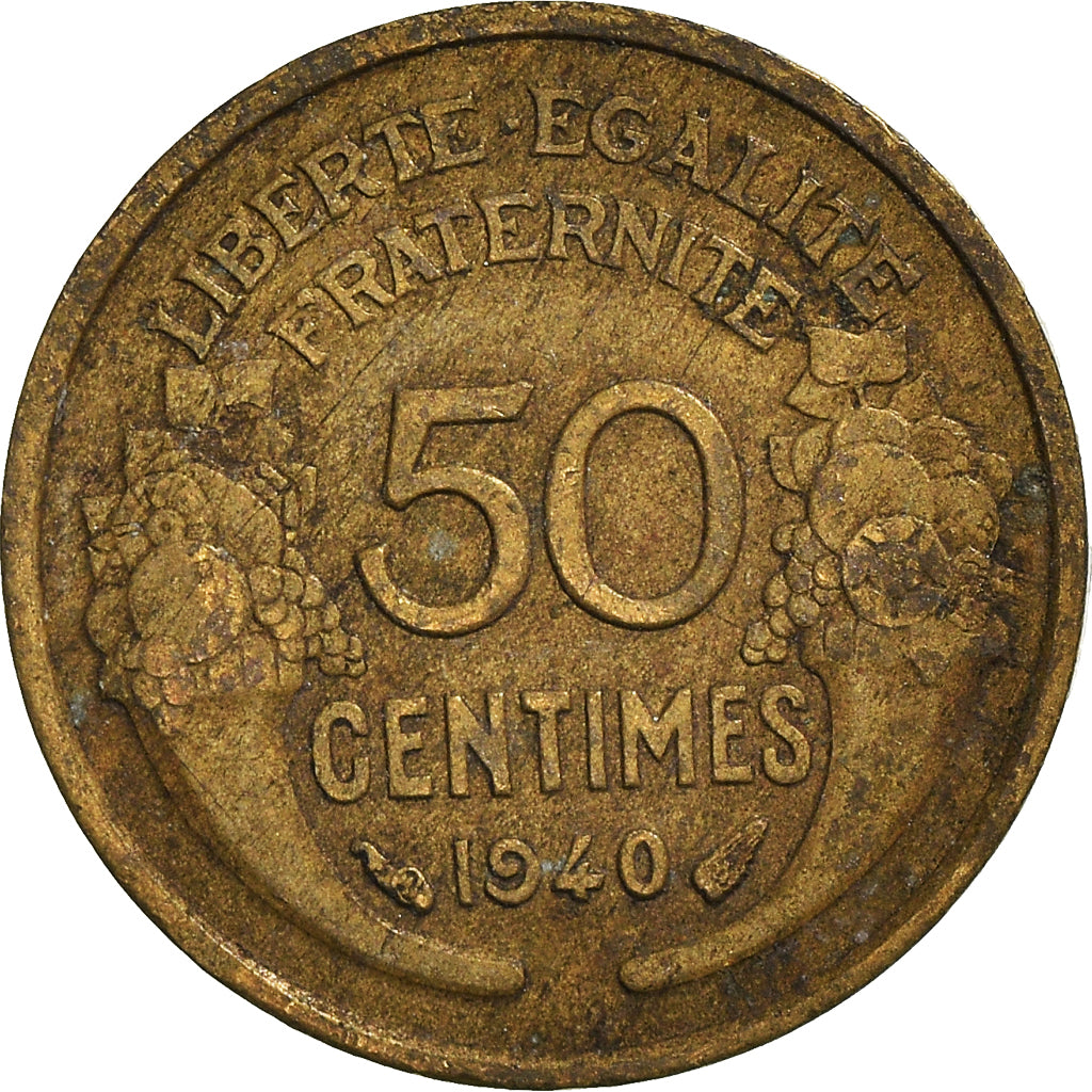 Coin, France, 50 Centimes, 1940