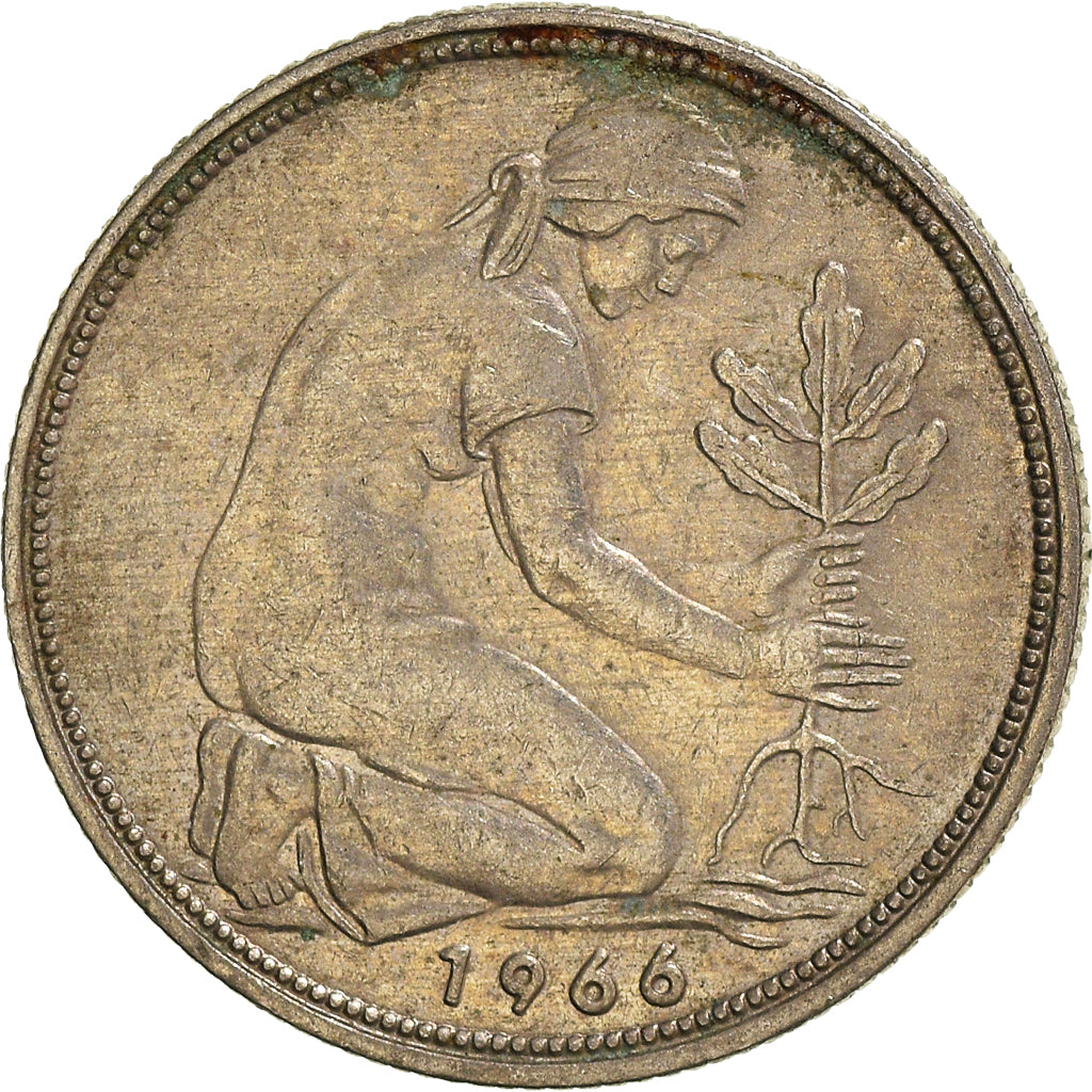 Coin, GERMANY - FEDERAL REPUBLIC, 50 Pfennig, 1966
