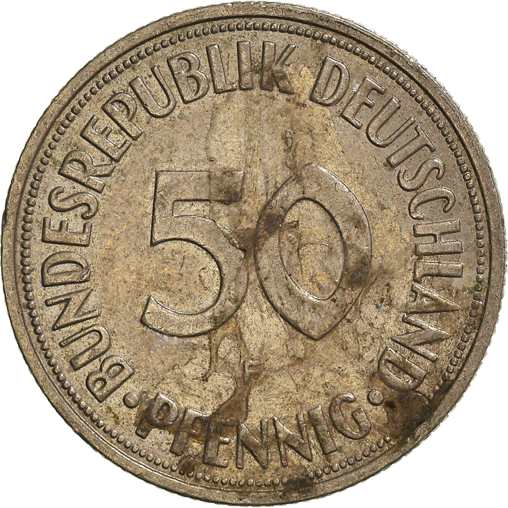 Coin, GERMANY - FEDERAL REPUBLIC, 50 Pfennig, 1966