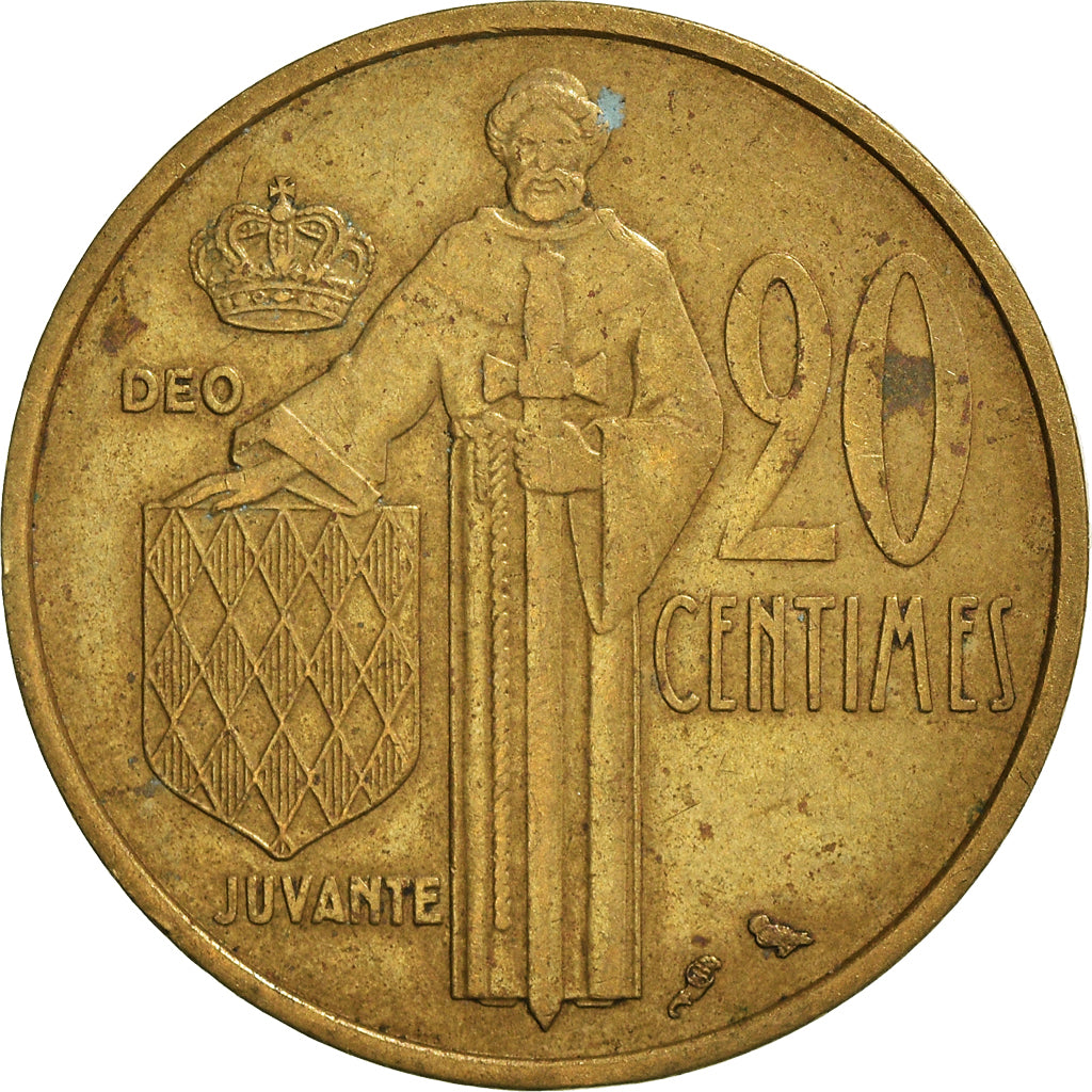 Munten, Monaco, 20 Centimes, 1962