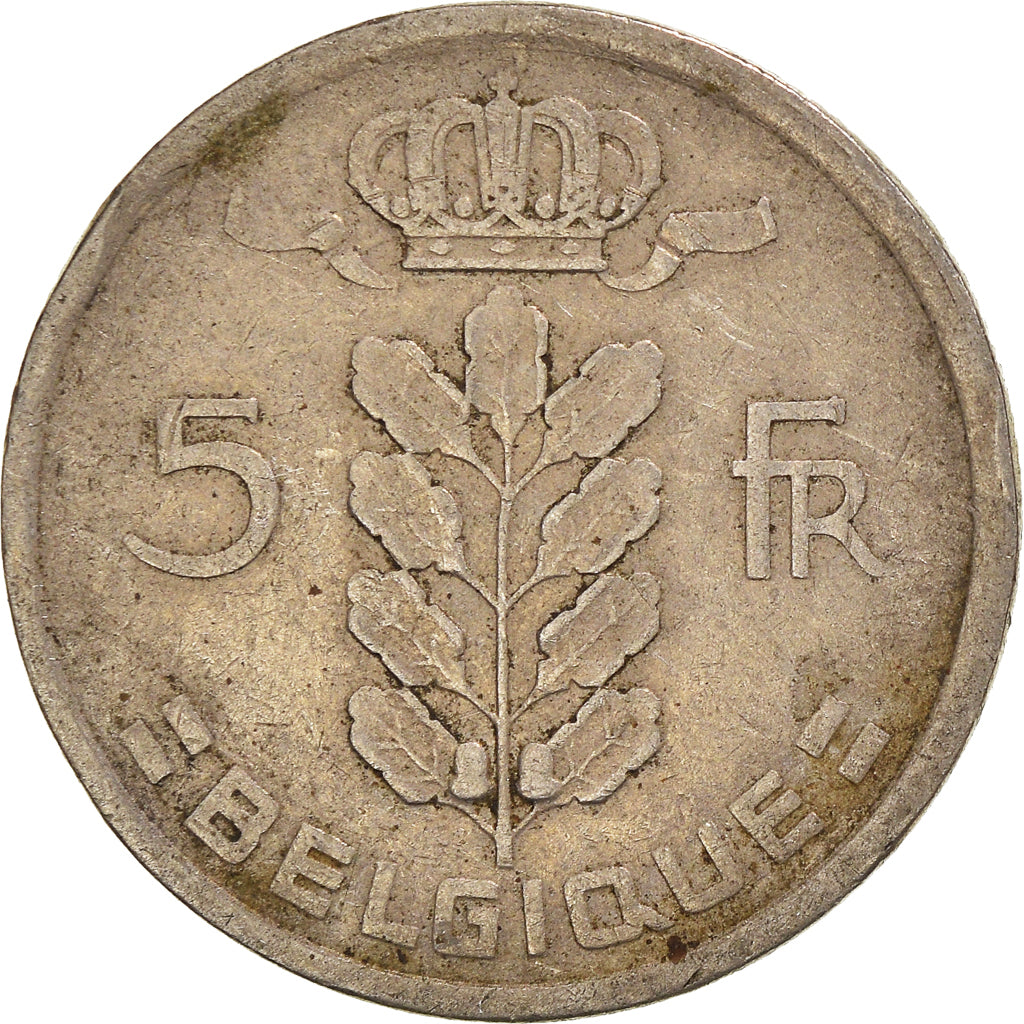 Moneda, Bélgica, 5 Francs, 5 Frank, 1949