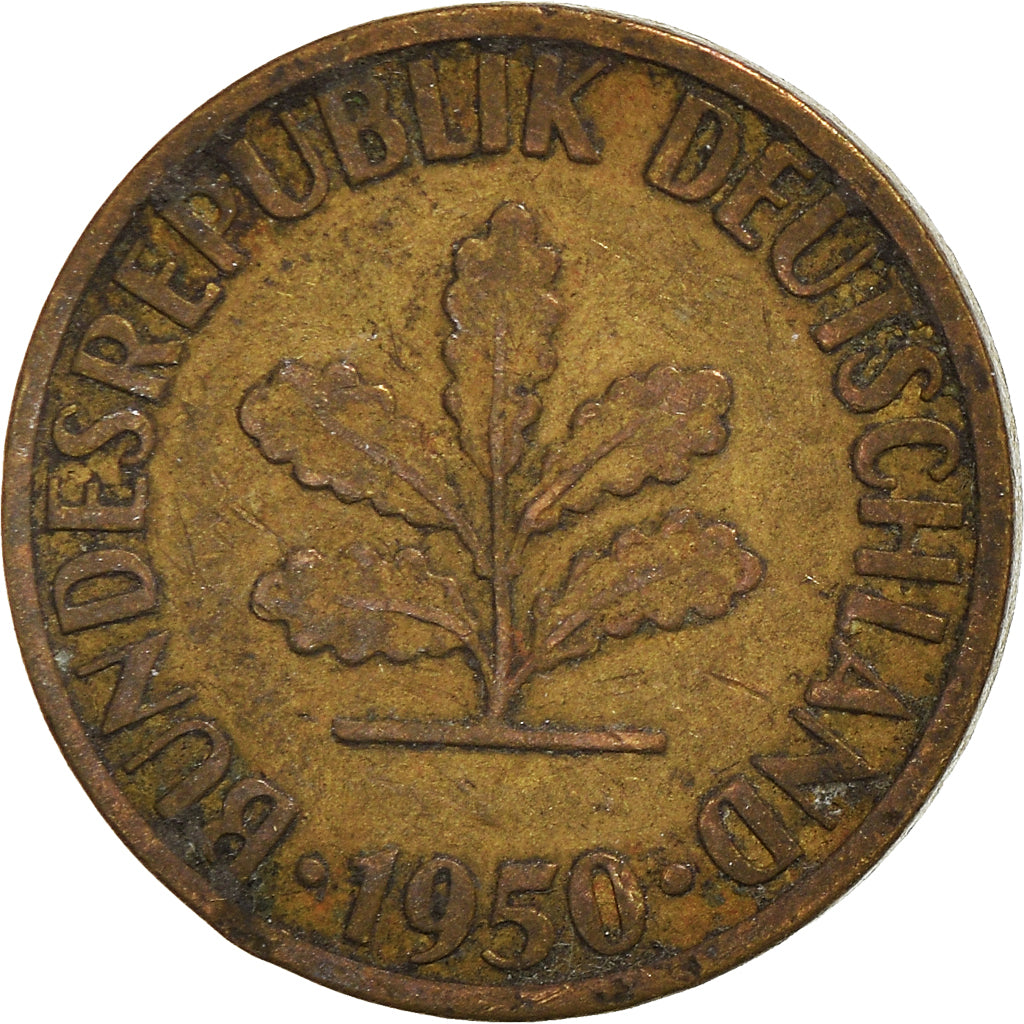 Moneta, GERMANIA - REPUBBLICA FEDERALE, 5 Pfennig, 1950