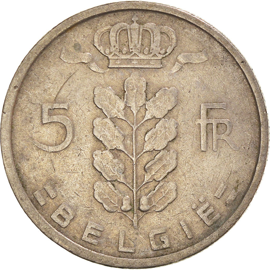 Moneda, Bélgica, 5 Francs, 5 Frank, 1948