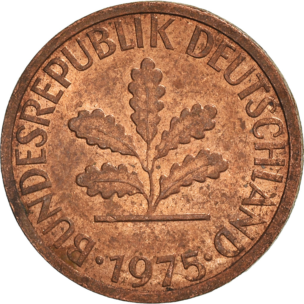 Moneda, ALEMANIA - REPÚBLICA FEDERAL, Pfennig, 1975