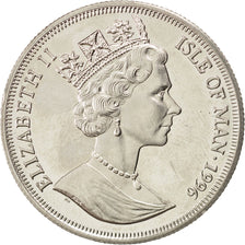ISLE OF MAN, Crown, 1996, Pobjoy Mint, KM #559, MS(63), Copper-Nickel, 38.5,...