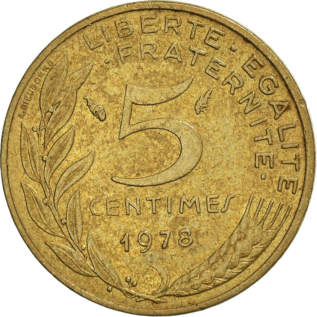 Moneta, Francia, 5 Centimes, 1978