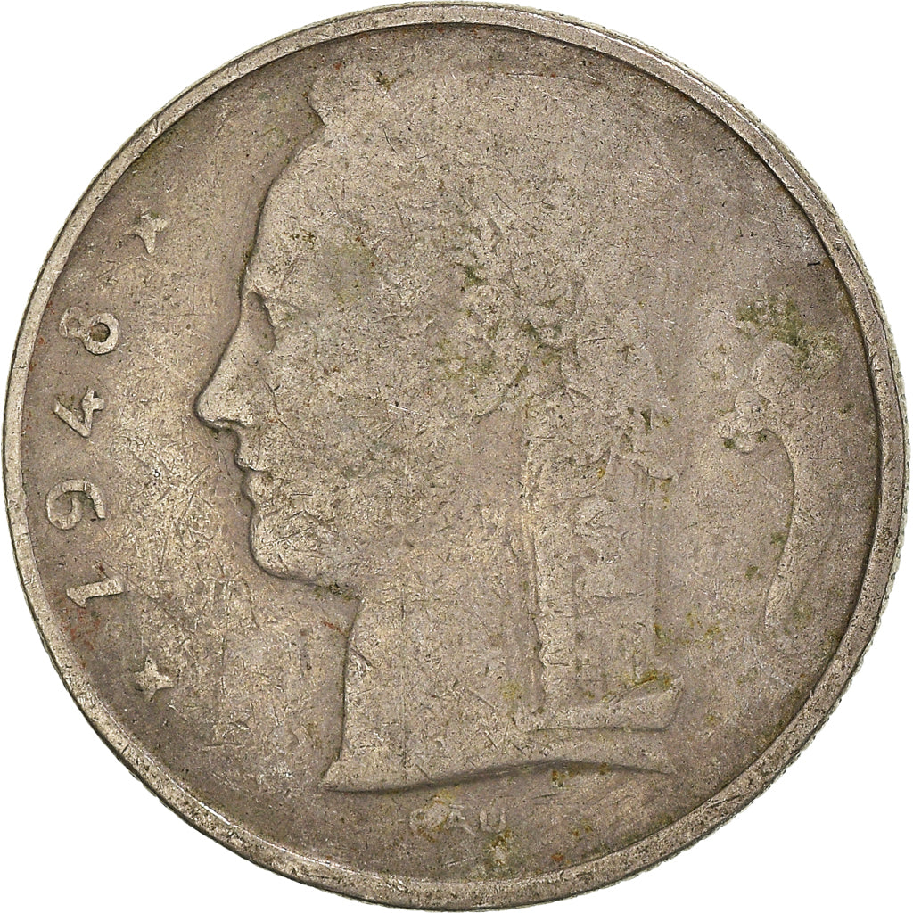 Münze, Belgien, 5 Francs, 5 Frank, 1948