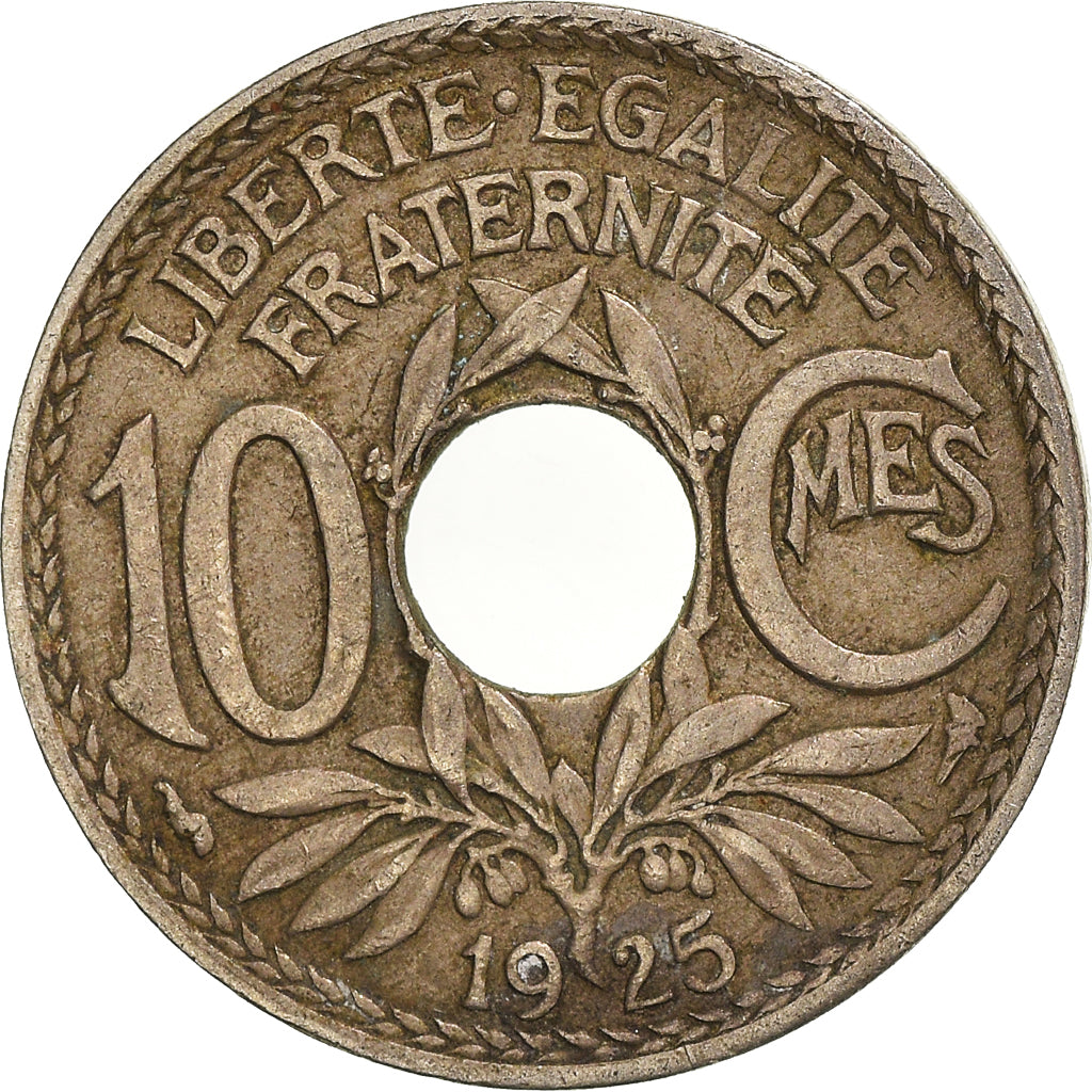 Moneta, Francia, 10 Centimes, 1925