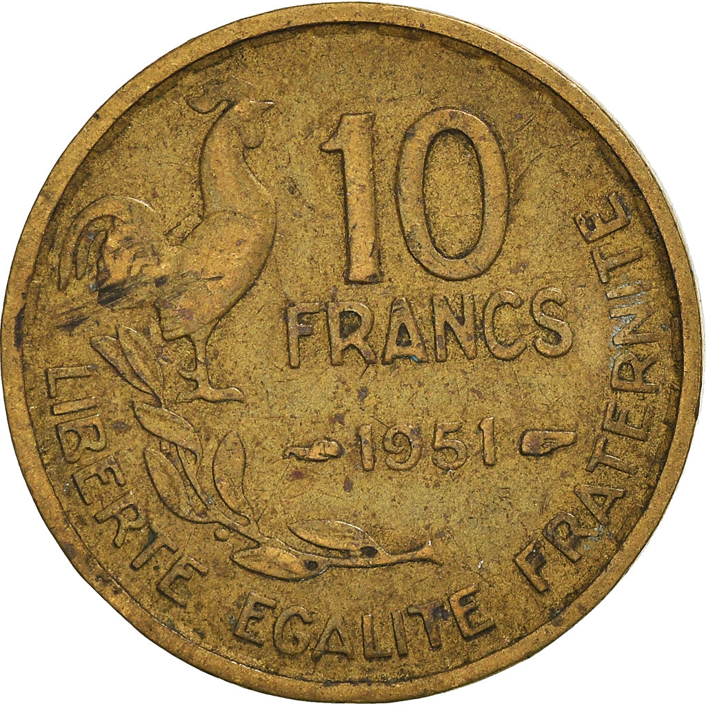 Moneta, Francia, 10 Francs, 1951
