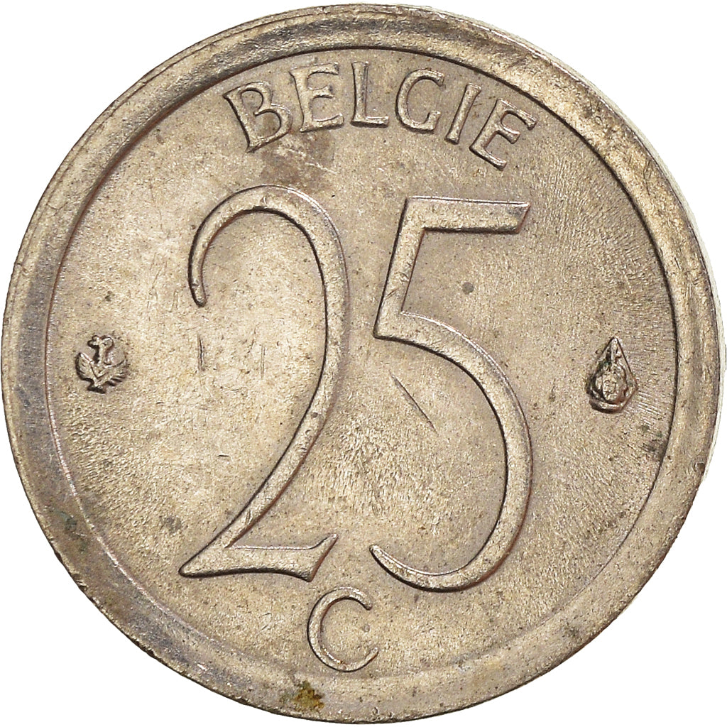 Coin, Belgium, 25 Centimes, 1973