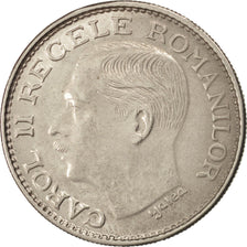 ROMANIA, 100 Lei, 1936, KM #54, AU(55-58), Nickel, 27, 8.01