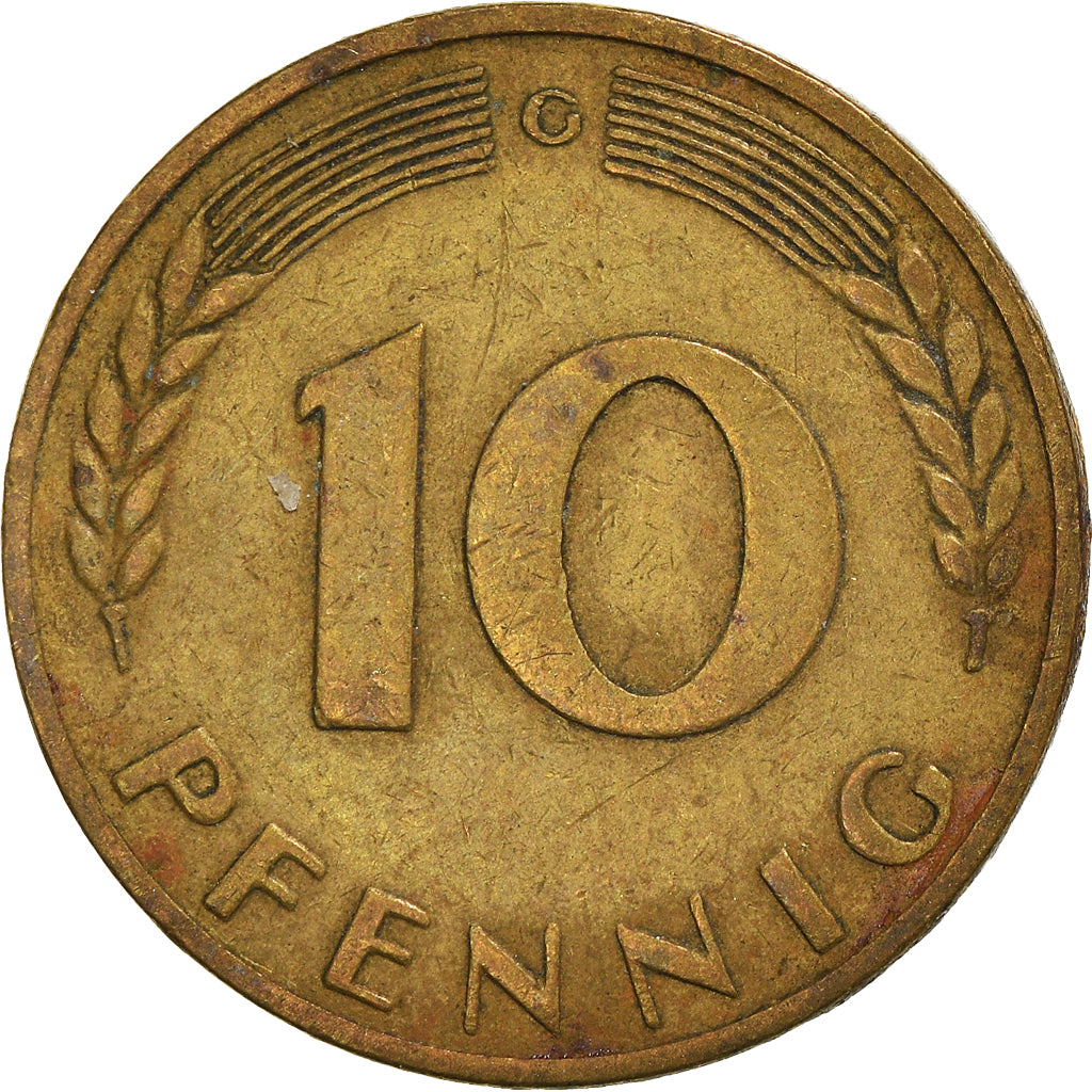 Moneta, GERMANIA - REPUBBLICA FEDERALE, 10 Pfennig, 1950