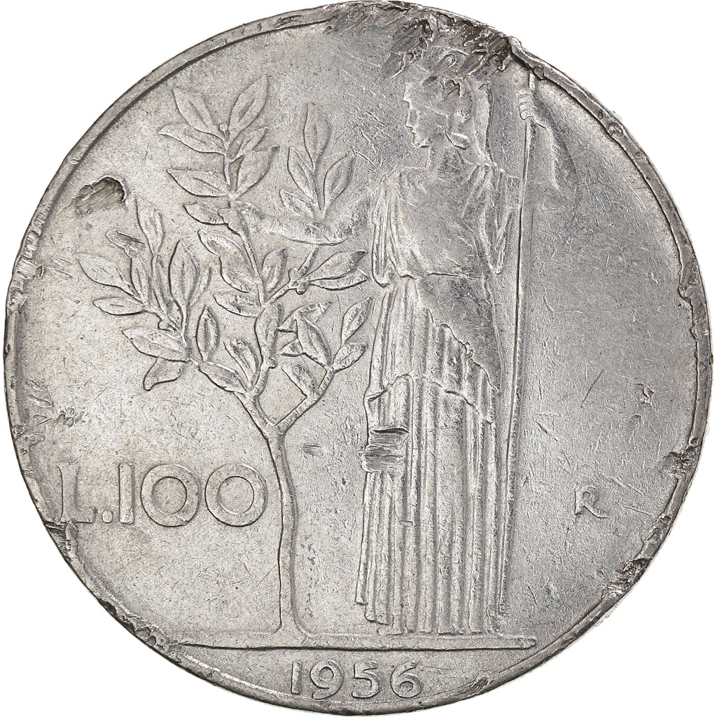 Moneta, Italia, 100 Lire, 1956