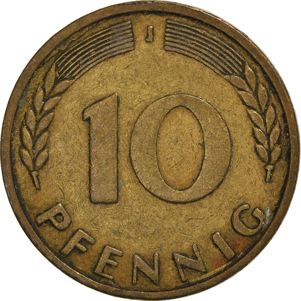 Moneta, GERMANIA - REPUBBLICA FEDERALE, 10 Pfennig, 1950