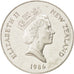 NEW ZEALAND, Dollar, 1986, KM #56a, AU(55-58), Silver, 38.8, 27.55