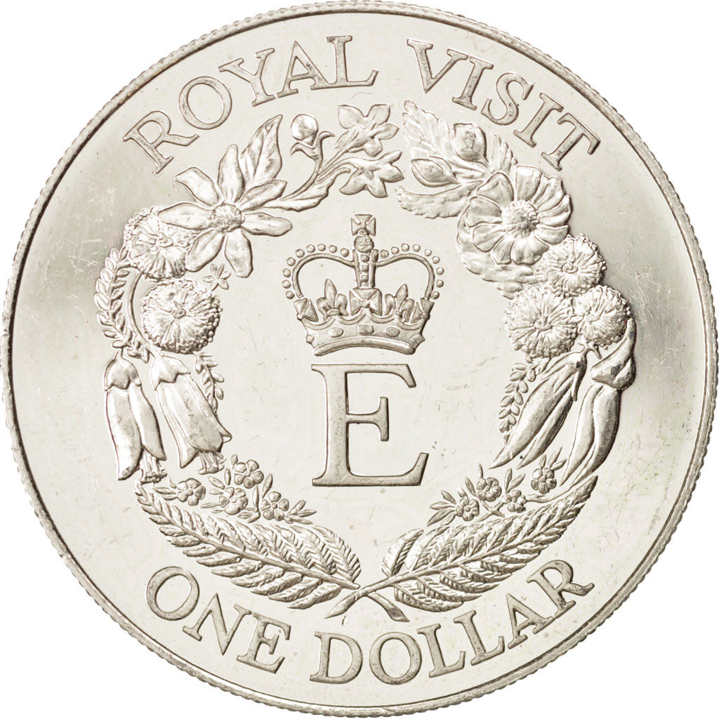 NEW ZEALAND, Dollar, 1986, KM #56a, AU(55-58), Silver, 38.8, 27.55