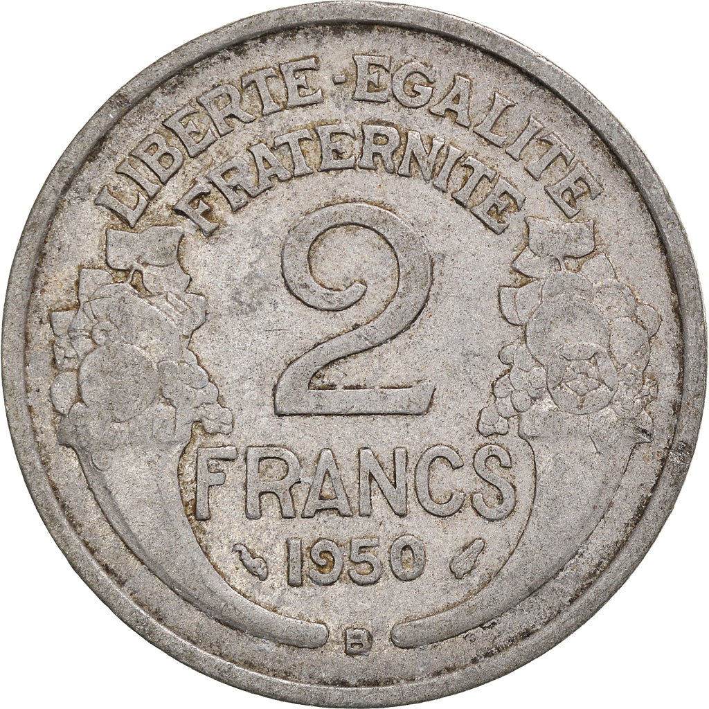 Moneta, Francia, 2 Francs, 1950