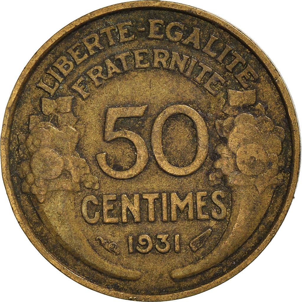 Münze, Frankreich, 50 Centimes, 1931