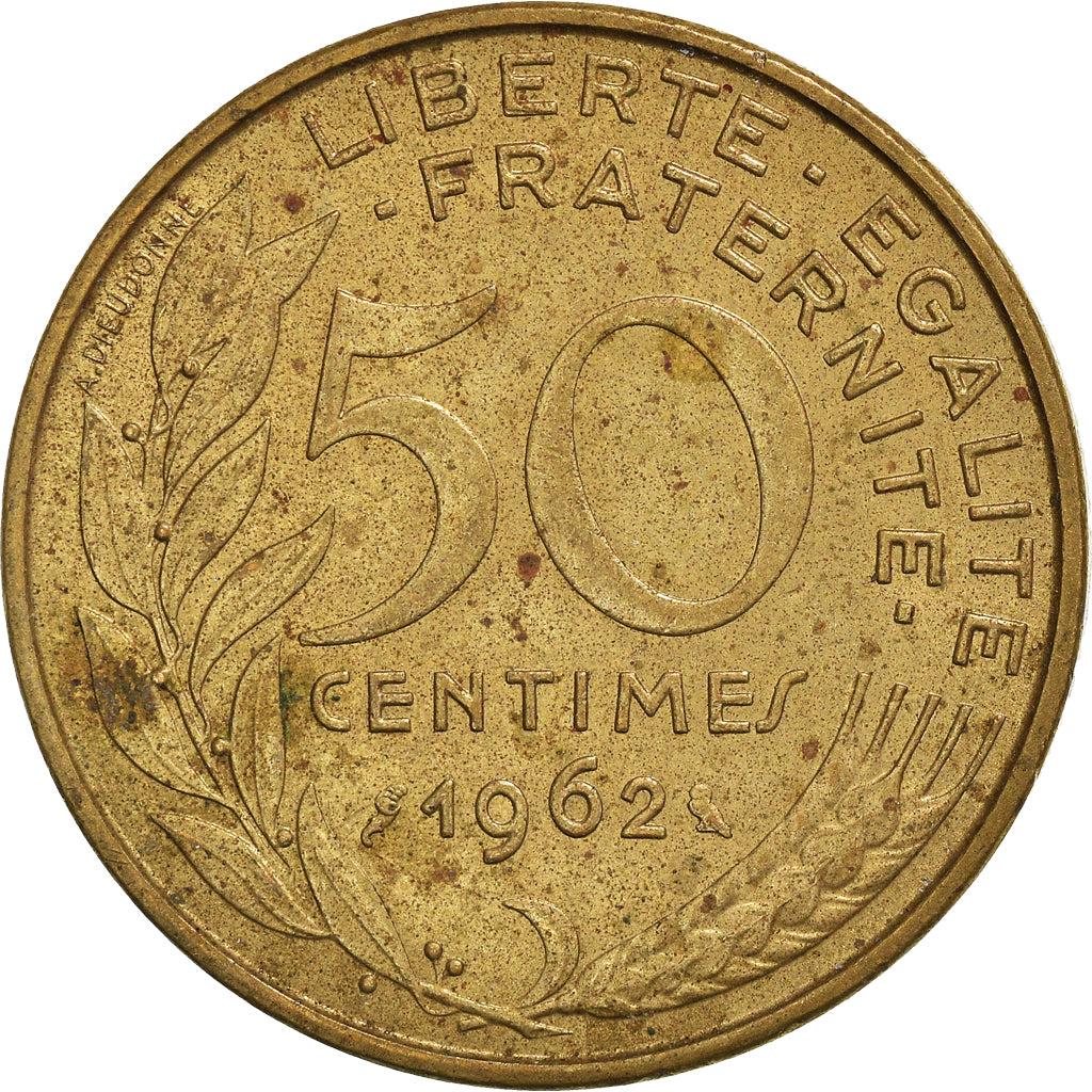 Moneta, Francia, 50 Centimes, 1962