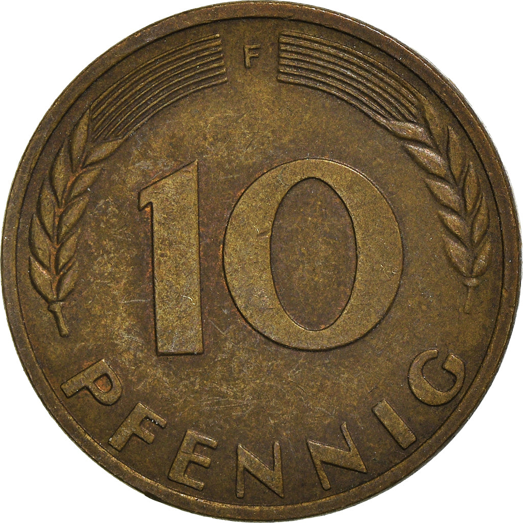 Moneta, Niemcy - RFN, 10 Pfennig, 1950