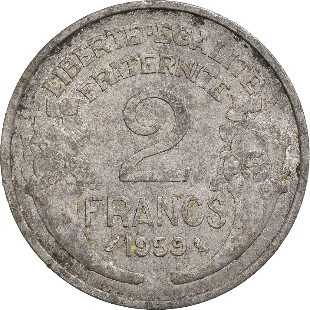 Moneta, Francia, 2 Francs, 1959