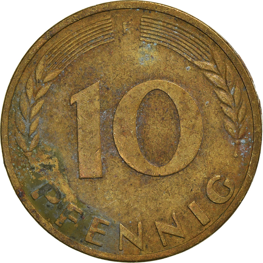 Moneta, GERMANIA - REPUBBLICA FEDERALE, 10 Pfennig, 1950