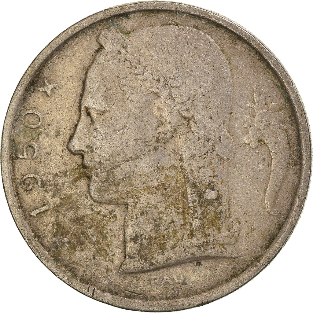 Moneda, Bélgica, 5 Francs, 5 Frank, 1950