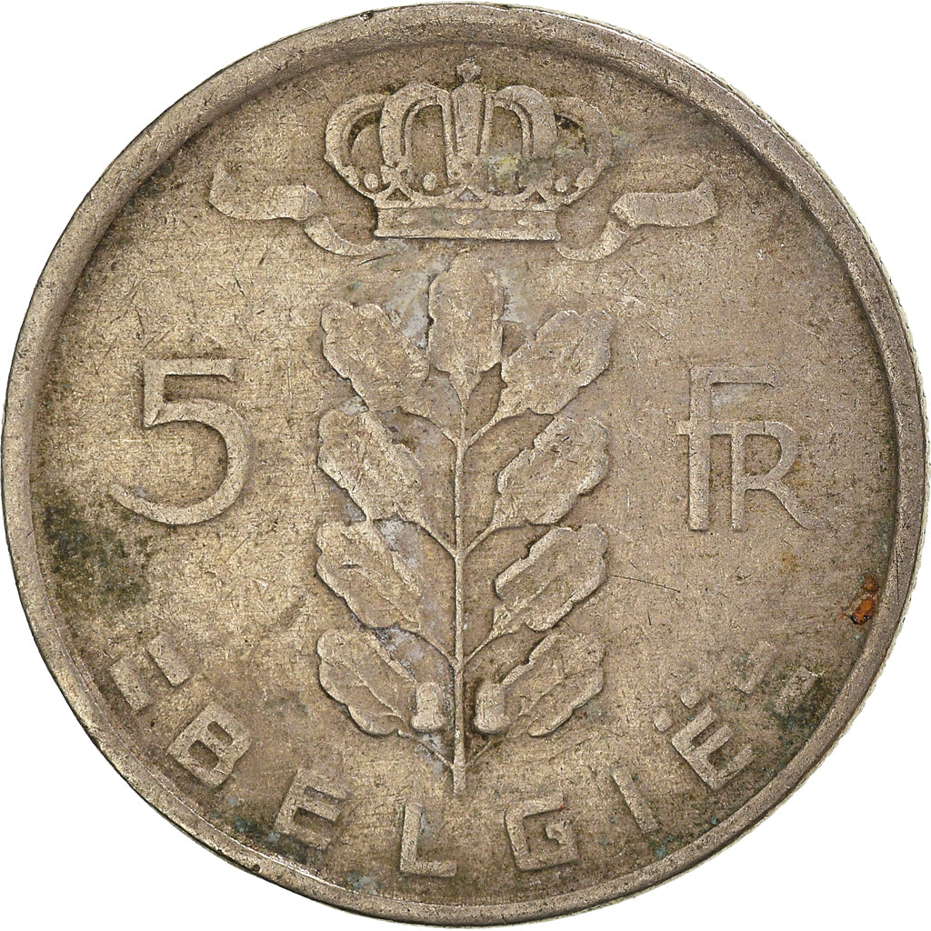 Moneda, Bélgica, 5 Francs, 5 Frank, 1950