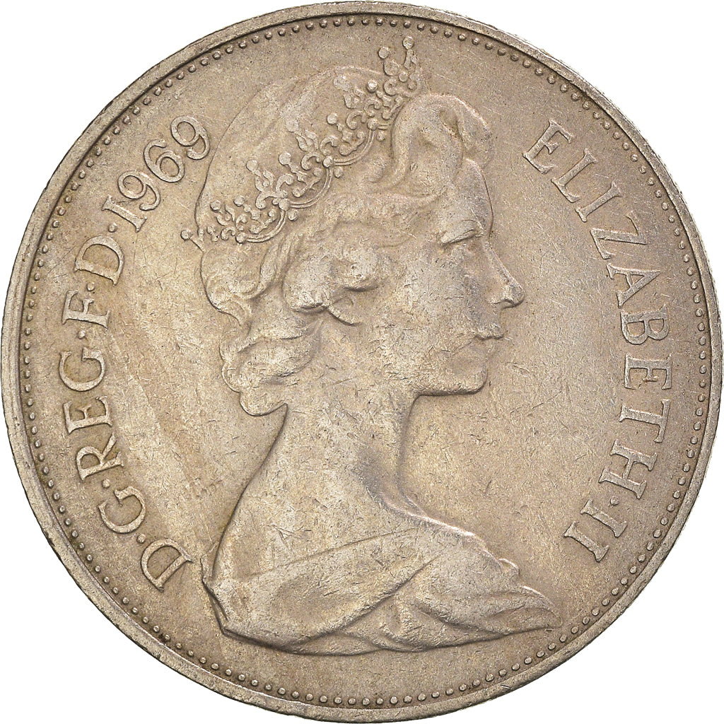 Moneta, Wielka Brytania, 10 New Pence, 1969