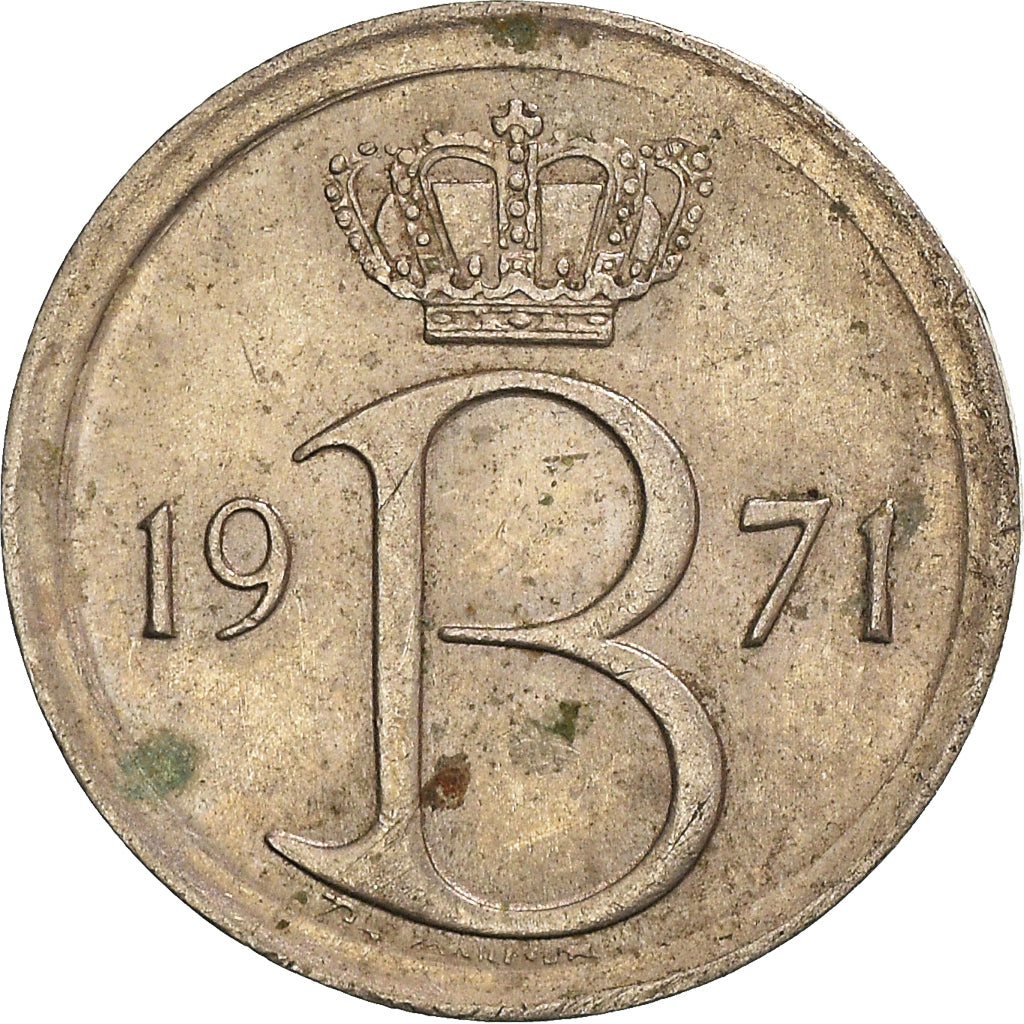 Coin, Belgium, 25 Centimes, 1971