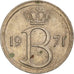 Coin, Belgium, 25 Centimes, 1971