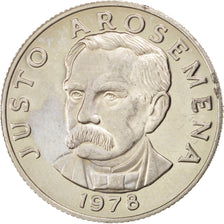 PANAMA, 25 Centesimos, 1978, KM #49, AU(55-58), Copper-Nickel Clad Copper,...