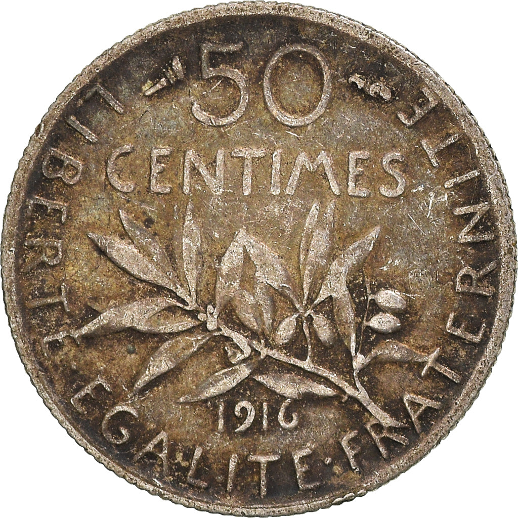 Münze, Frankreich, 50 Centimes, 1916