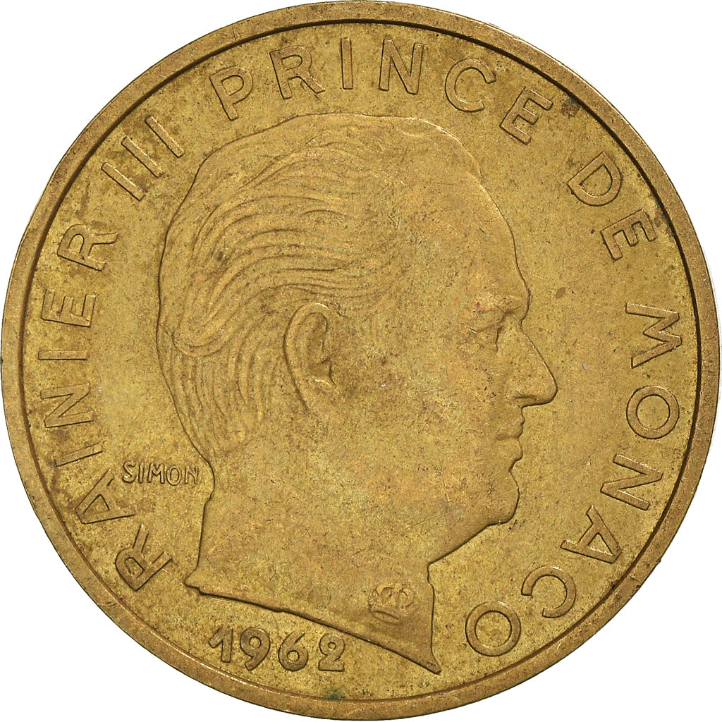 Moneta, Monaco, 20 Centimes, 1962