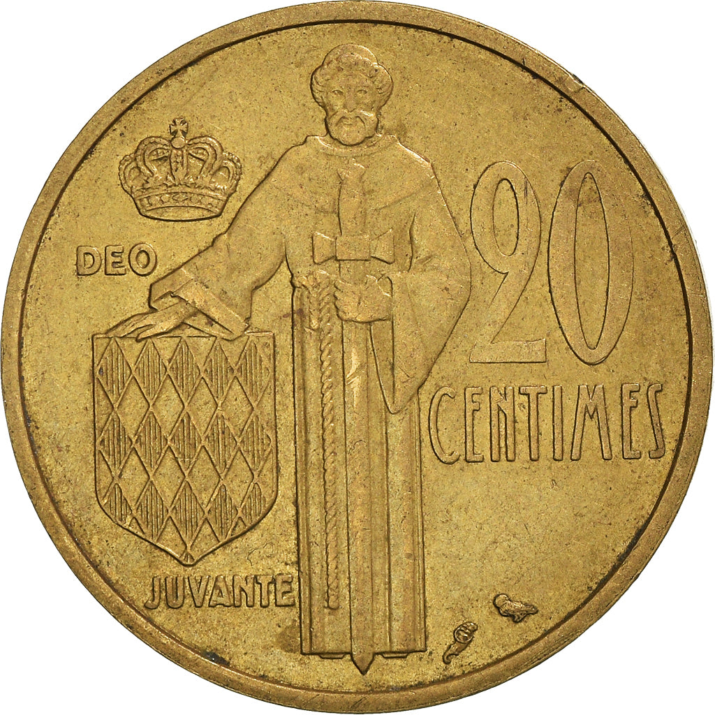 Moneta, Monaco, 20 Centimes, 1962