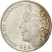 NETHERLANDS, 10 Gulden, 1995, KM #220, AU(55-58), Silver, 33, 15.08