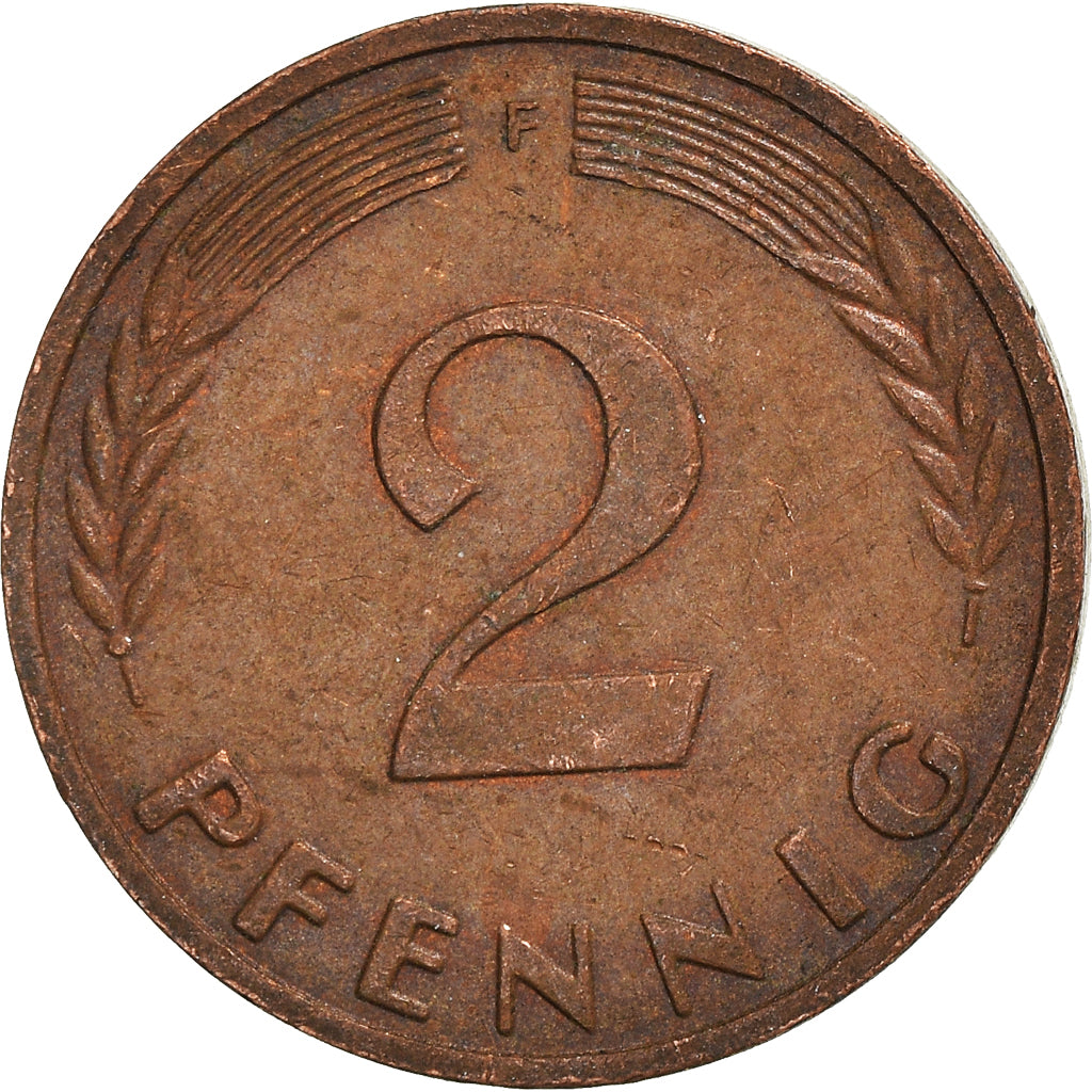 Moneda, ALEMANIA - REPÚBLICA FEDERAL, 2 Pfennig, 1970