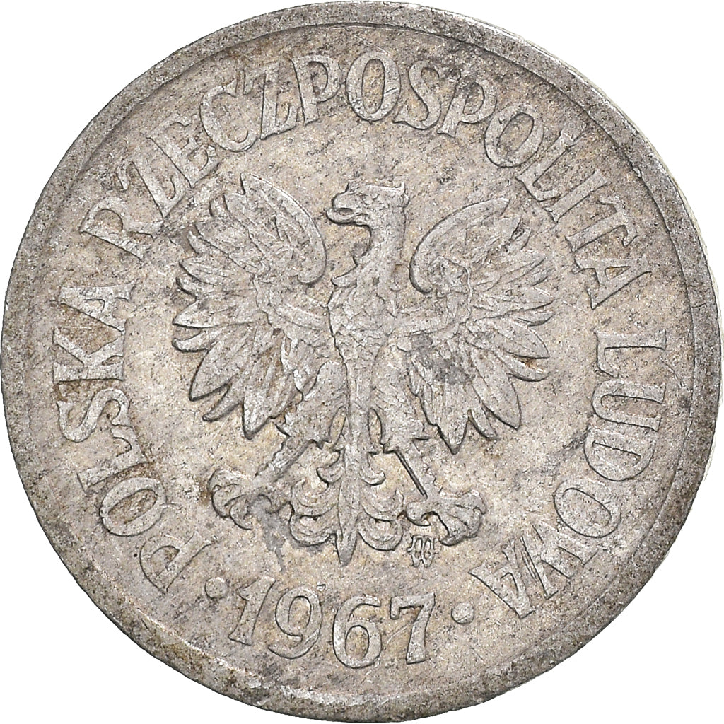 Moneta, Polonia, 10 Groszy, 1967