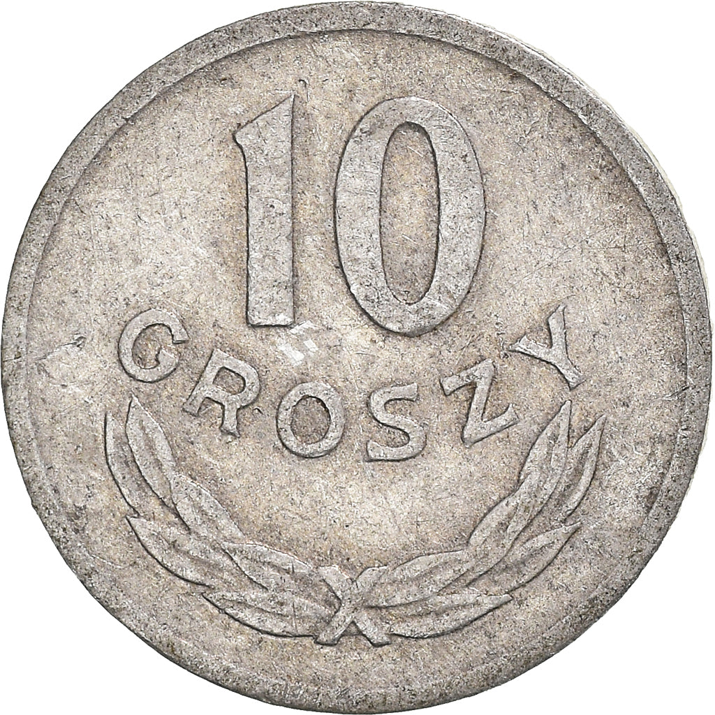 Moneta, Polonia, 10 Groszy, 1967