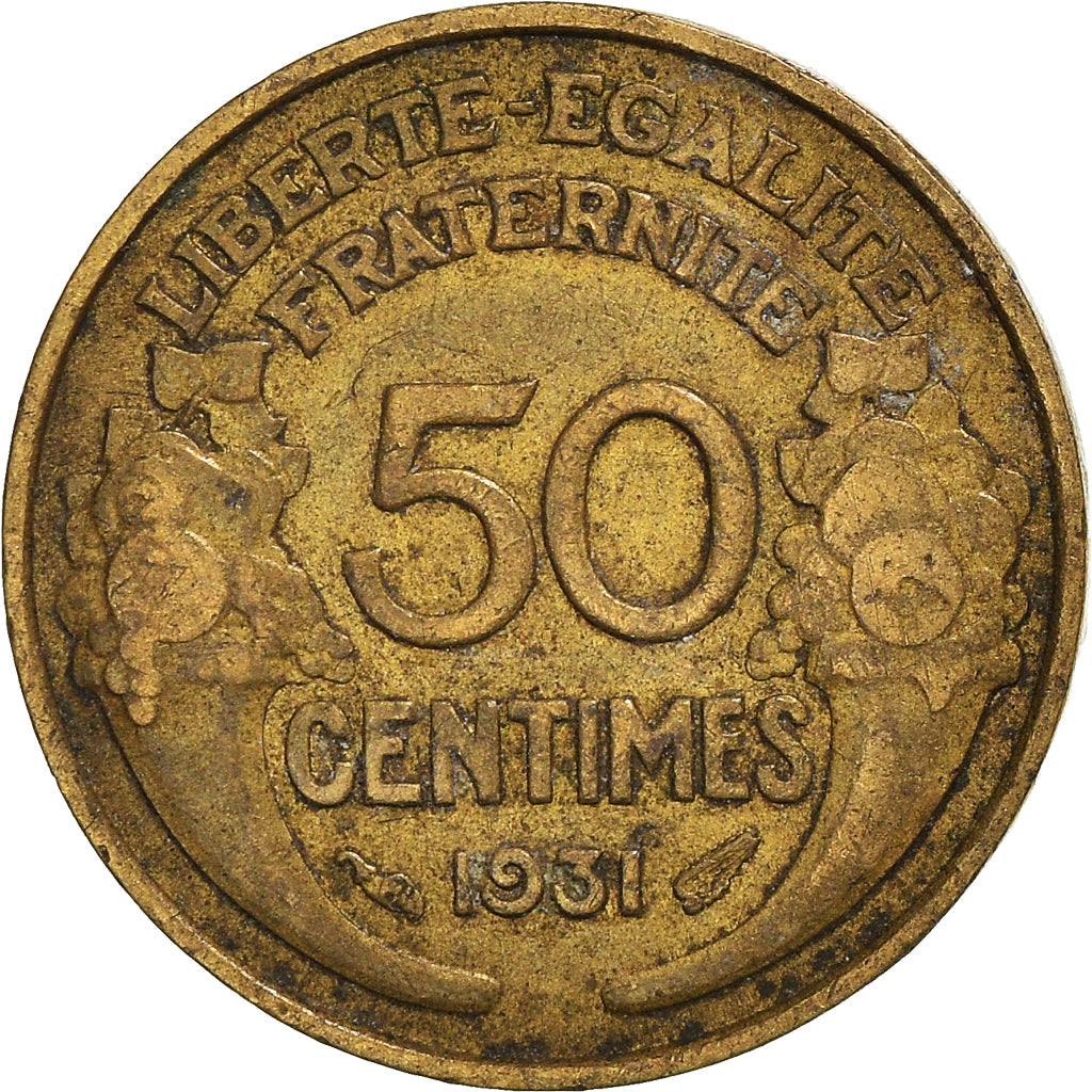 Moneta, Francia, 50 Centimes, 1931