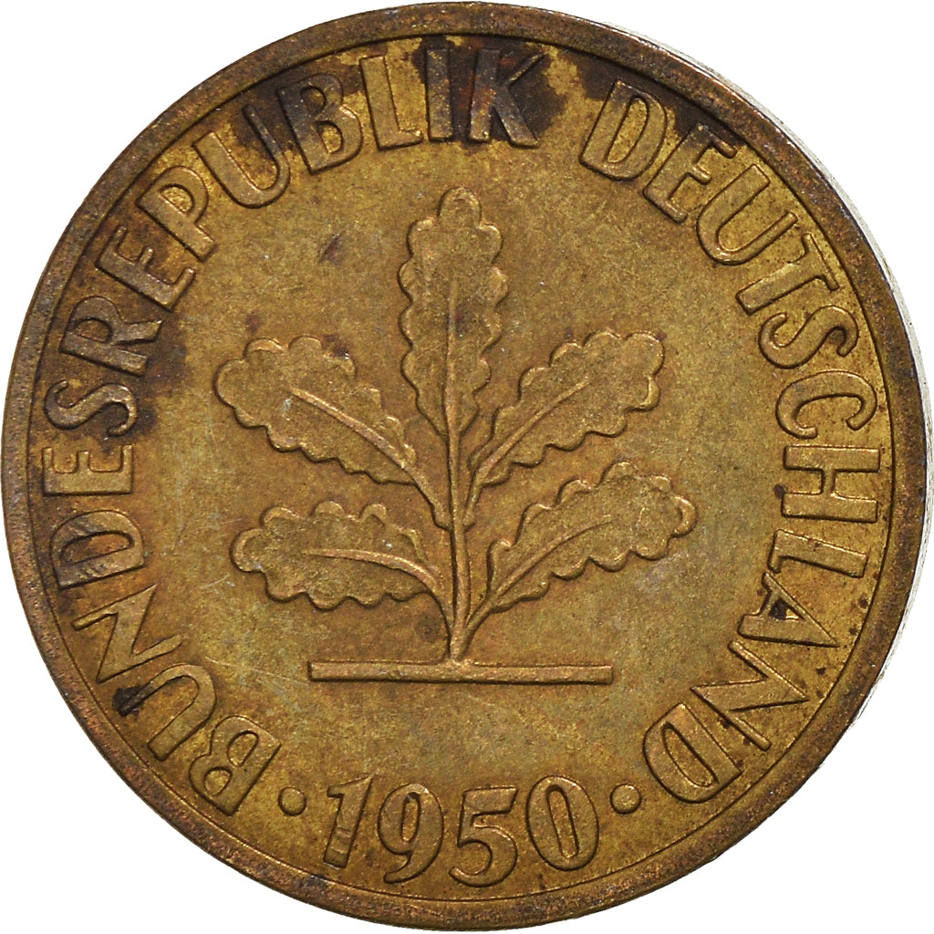 Moneda, ALEMANIA - REPÚBLICA FEDERAL, 5 Pfennig, 1950