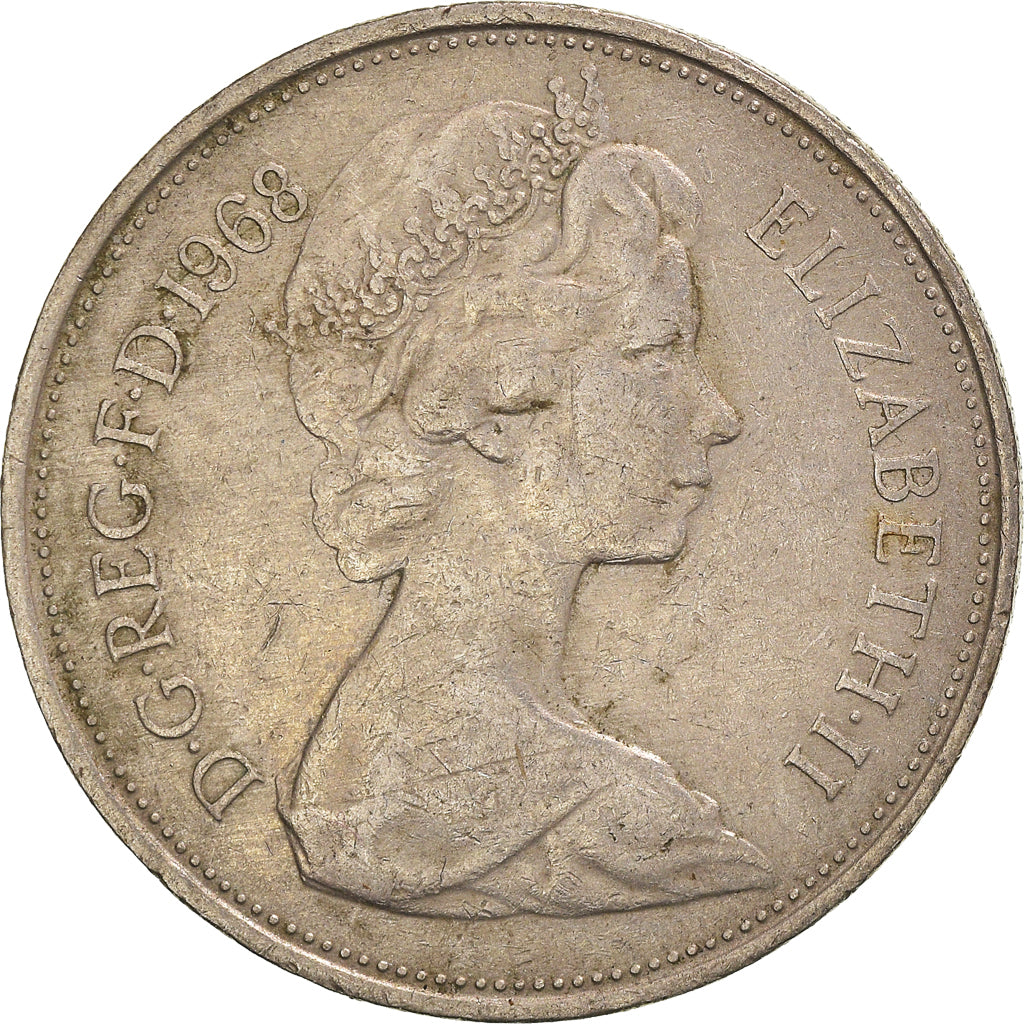 Moneta, Wielka Brytania, 10 New Pence, 1968